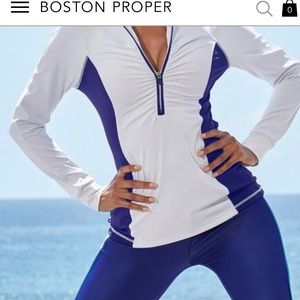 Boston Proper Active Half Zip Ruched
Long Sleeve Top XS Also matching pants XS
